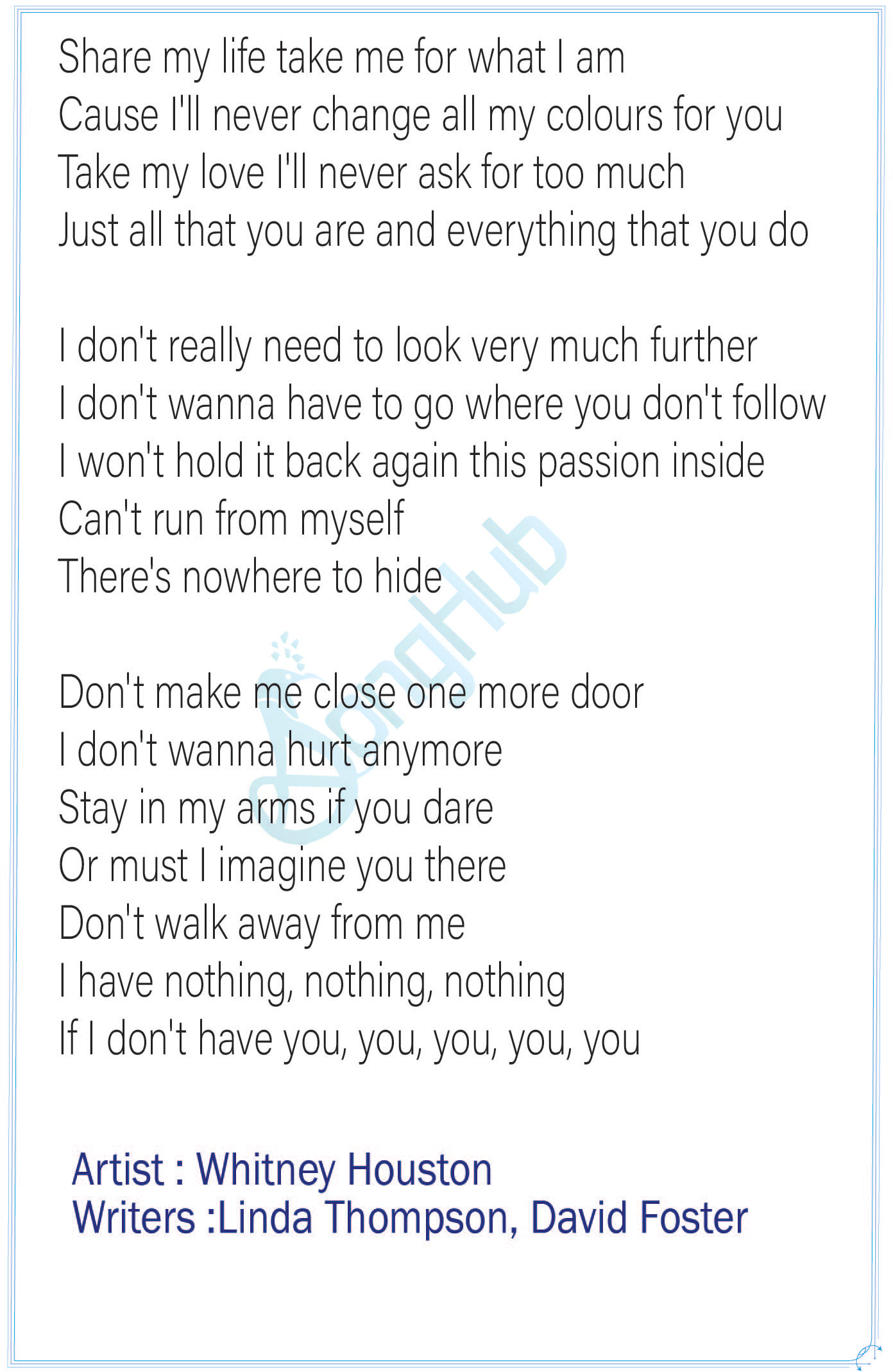 I Have Nothing (Voice Teen Sri Lanka) Lyrics