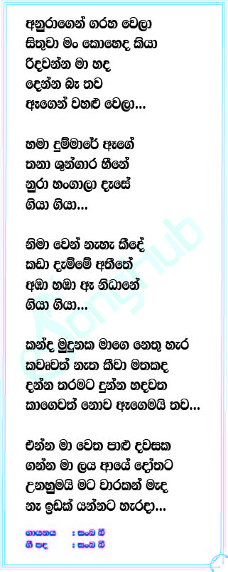 Anuragen (Cover) Lyrics